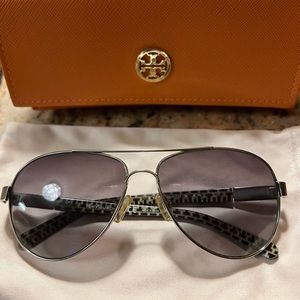 Tory Burch Aviator Sunglasses and Case